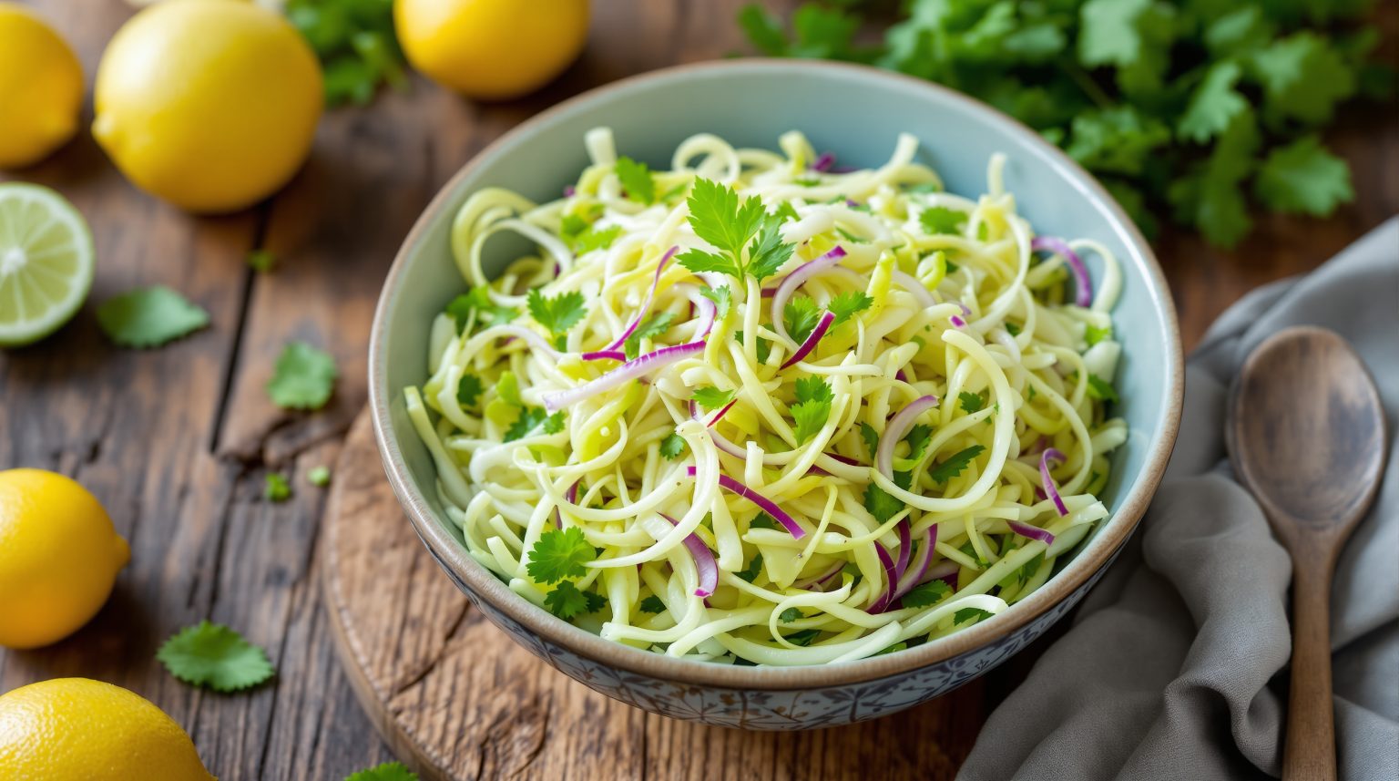 Salade de chou chinois cru : recette express