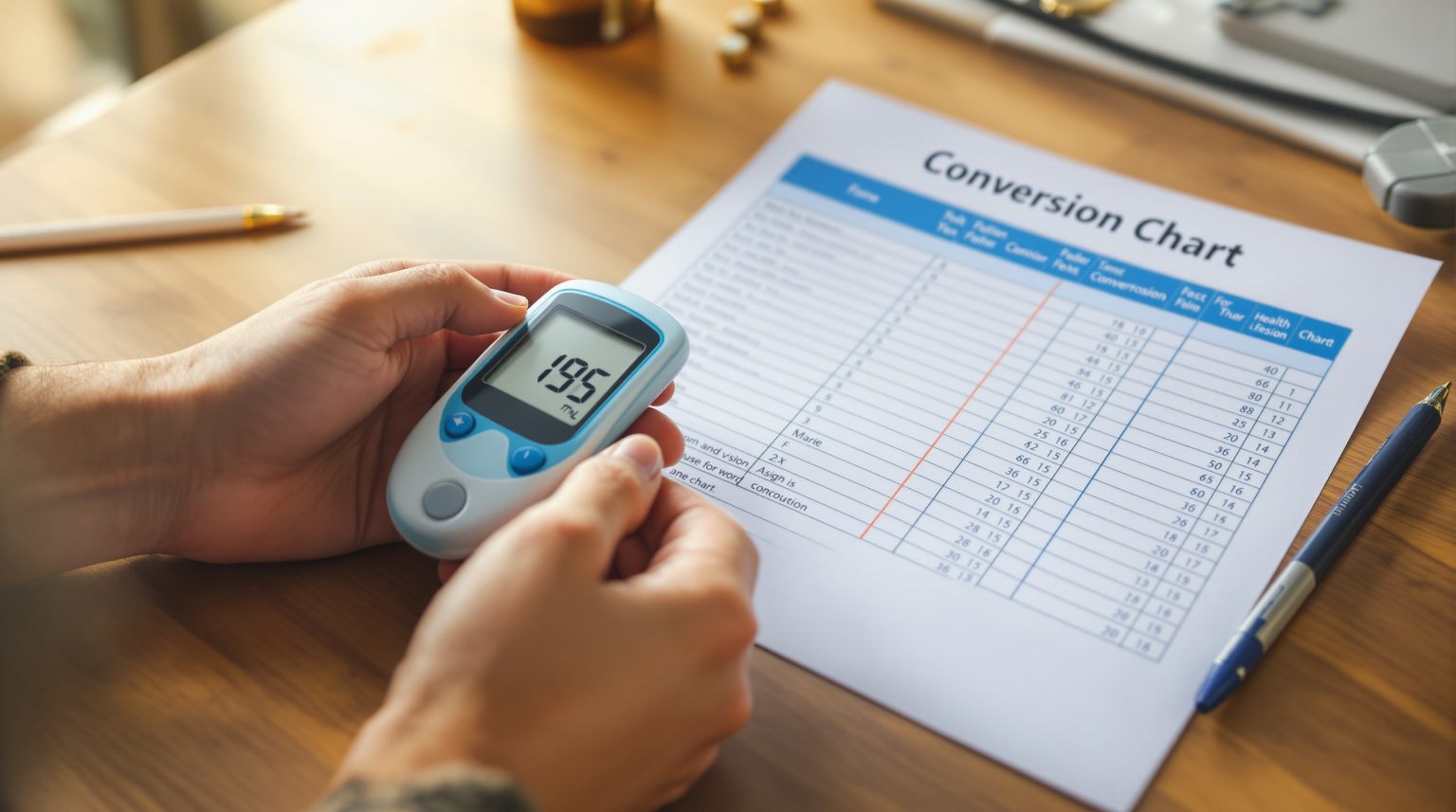 Tableau de conversion glycémie et HbA1c : votre guide rapide